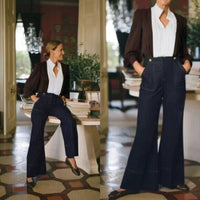 Tuckernuck x India Hicks NEW Dark Denim Palladium Wide Flare Leg Jeans Size 6