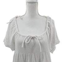 Petal & Pup NEW Hawkins Gauzy Off the Shoulder Mini Dress in White Size 4