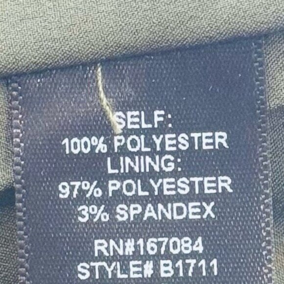 Tuckernuck NEW Olive Twill Ariella Puff Sleeve Scoop Neck Mini Dress Size XL