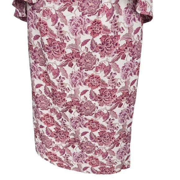 Hyacinth House NEW Rosewood Floral Roxanne Strapless Formal Midi Dress Size XL