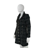 Pomander Place NEW Black Tweed Stacie Preppy Retro Blazer Mini Dress Size XXL
