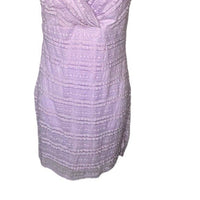 Superdown NEW Carissa Lavendar Purple Lace V Neck Bodycon Mini Dress Size M