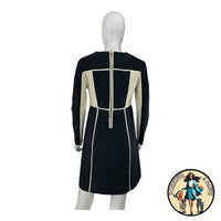 Tuckernuck NEW Navy and Cream Evie Long Sleeve Colorblock Mini Dress Size L