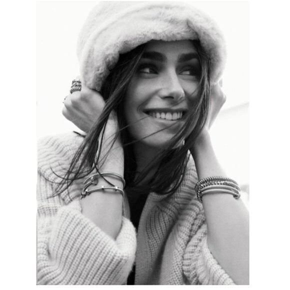 Gladys Tamez Millinery NEW Faux Fur Y2K Bucket Hat in Baby Blue One Size