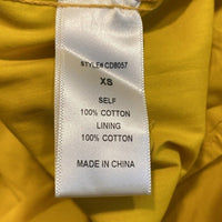 Petal and Pup NEW Yellow Mariga Long Sleeve Frill Shoulder Midi Dress Size XS