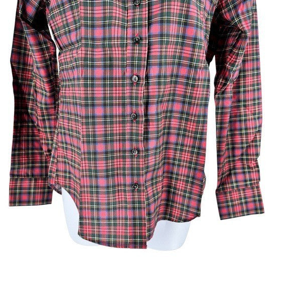 Tuckernuck The Shirt by Rochelle Behrens NEW Classic Red Plaid Icon Shirt XS