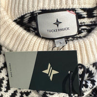 Tuckernuck NEW Charcoal and Cream Fair Isle Sandwick Pullover Sweater Size S