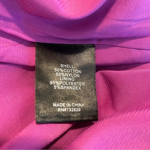 NBD x Naven NEW Elina Lace Cut Out One Shoulder Mini Dress in Magenta Size XS