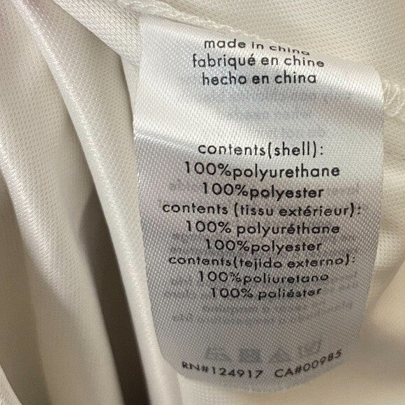 WeWoreWhat | Vegan Leather Boyfriend Shirt in Ivory Size XS