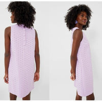 Tuckernuck | NEW Lavender Eyelet Sleeveless Crew Neck Folly Mini Dress Size XS