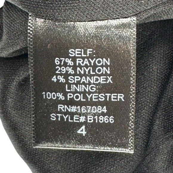 Pomander Place NEW Black Ponte Remington Off the Shoulder Blazer Dress Size 4