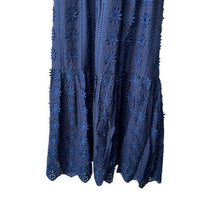 Tuckernuck NEW Navy Lace Mallie Embroidered Scoop Neck Maxi Dress Size XXL