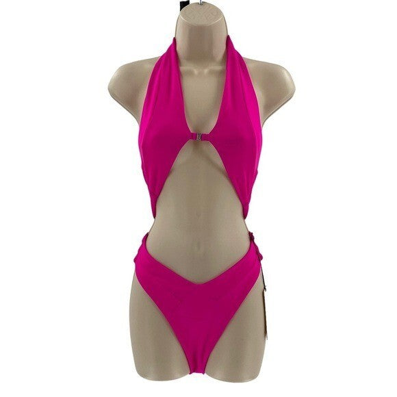 lovewave | NEW The Christensen One Piece Cut Out Swimsuit in Hot Pink Size XS