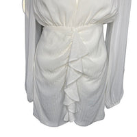 NBD NEW Arijana Cut Out Formal Party Long Sleeve Mini Dress in White Size S