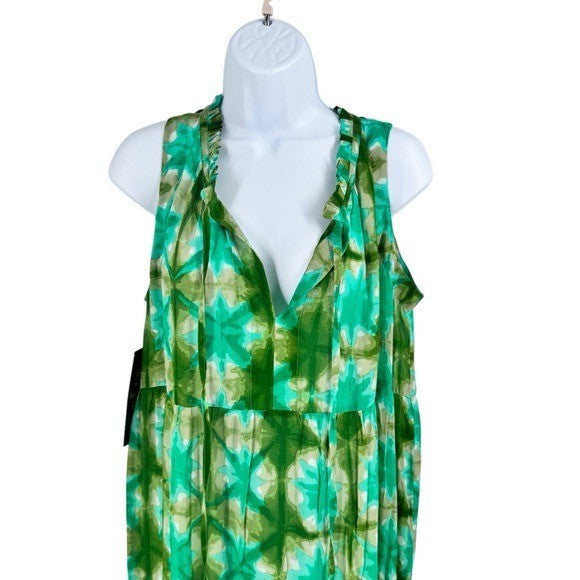 Tuckernuck NEW Seafoam Medallion Green Sleeveless Salty Paloma Caftan Size S