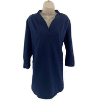 Pomander Place | NEW French Navy Polly Relaxed Fit Shirt Mini Dress Size XXL