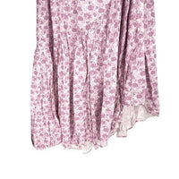 Hyacinth House | NEW Pink & White Floral Ruffle Hem Camellia Midi Dress Size XXL