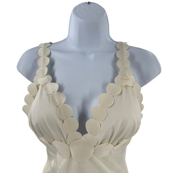 Ancora NEW Ivory Euphoria Blanc One Piece Moderate Coverage Swimsuit Size L