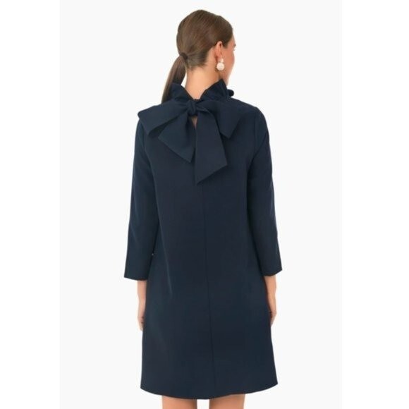 Tuckernuck | NEW Navy Daphne High Neck Long Sleeve Mini Dress Size XXS