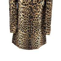 Tuckernuck x India Hicks NEW Leopard Domino Long Sleeve Party Mini Dress Size XS