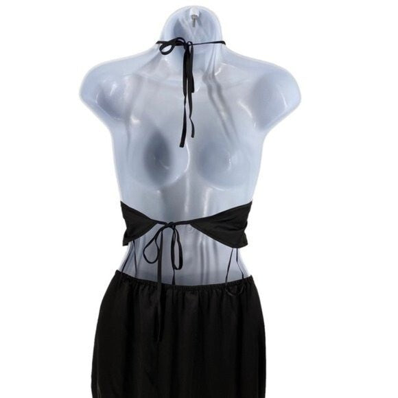 Mable x Petal & Pup NEW Angelique Open Back Crop Two Piece Set Midi Dress Size M