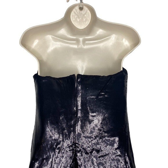 Bottega Veneta NEW Formal Sweetheart Silk Velvet Dress Black Potion Size Large