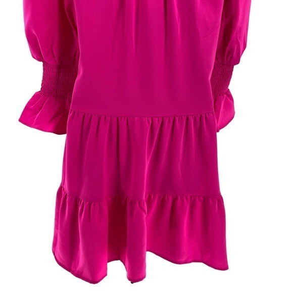 Pomander Place | NEW Electric Pink Crepe Kenzo Dress Size XS