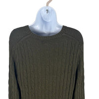 Polo Ralph Lauren NEW Green Cable Knit Long Sleeve Knee Length Casual Dress XL