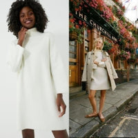 Pomander Place | NEW Winter White Vivianne Turtleneck Sweater Mini Dress Size L