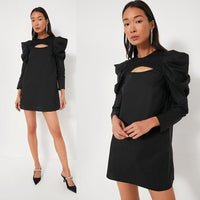 Hyacinth House NEW Black Keyhole Beckett Cocktail Party Mini Dress Size M