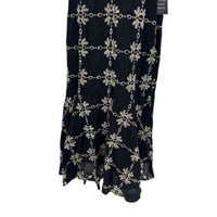 Tuckernuck NEW Black Eyelet Lewis Puff Sleeve Embroidered Maxi Dress Size M
