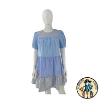Tuckernuck English Factory NEW Blue Tiered Quinn Relaxed Fit Mini Dress Size S