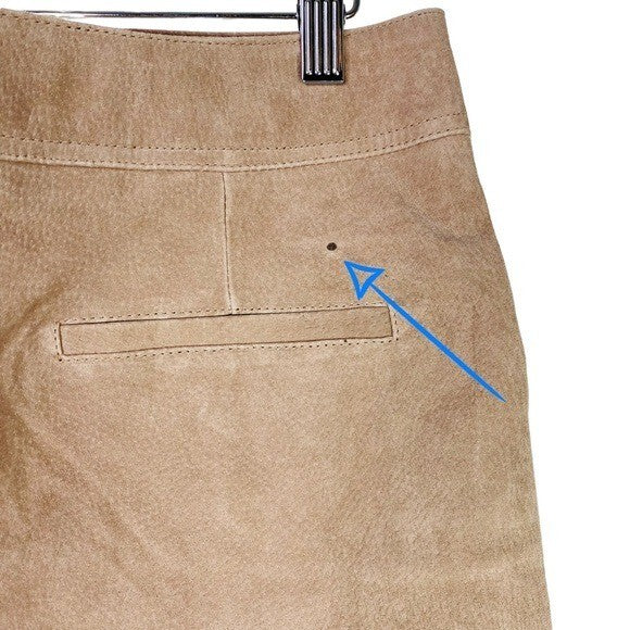 BLANKNYC NWT Moto Suede Leather Festival Mini Skirt in Bare It All Size 28