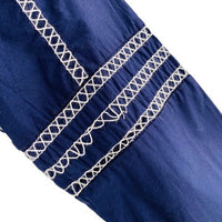 BB Dakota | NEW Fun with Tiers Navy Bohemian Shirt Dress Size S