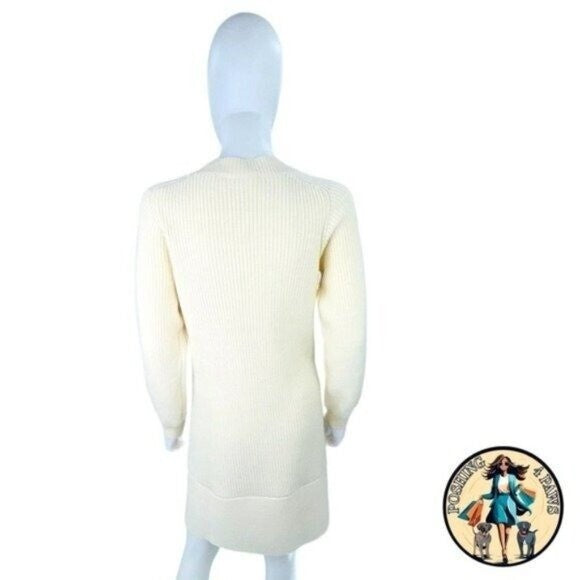 Pomander Place | NEW Ivory Ainsley Long Sleeve Classy Knit Sweater Dress Size XL