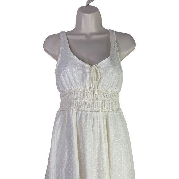 1. STATE | NWT Swiss Dot Midi Dress in Toasted Ivory Size XS