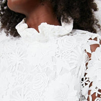 Tuckernuck | NEW Blanc Guipure Lace Daphne Preppy Mini Dress Size XXS