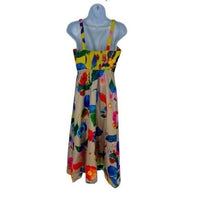 Tuckernuck NEW Vivid Jardin Dominique Fit and Flare Floral Midi Sun Dress M
