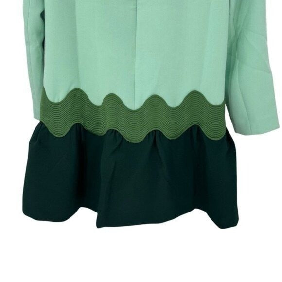 Tuckernuck NEW Sea Grove Pierce Long Sleeve Drop Waist A Line Mini Dress Size L