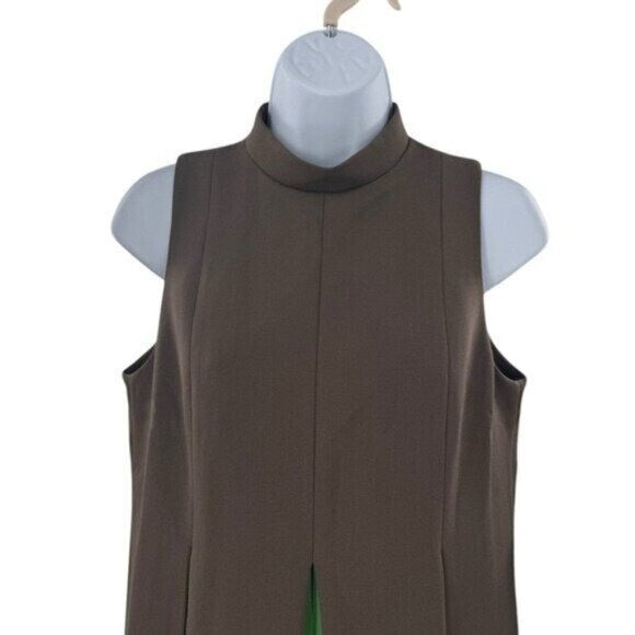 Tuckernuck | NEW Brown Green Demitasse Griffiths Sleeveless Mini Dress Size XXXL