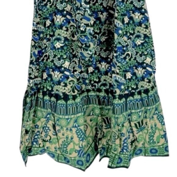 Tuckernuck | NEW Batik Floral Hampton Pull On Cotton Maxi Skirt Size XXXL