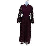 Tuckernuck NEW Merlot Lace Calliope Long Sleeve Chic Maxi Dress Size XL