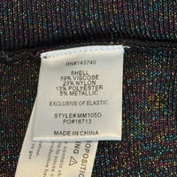 Hyacinth House NEW Black Metallic Long Sleeve Selena Knit Mini Dress Size XS