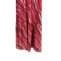 Tuckernuck NEW Pink Sunset Stripe Cadiz One Shoulder Formal Maxi Dress XXXL