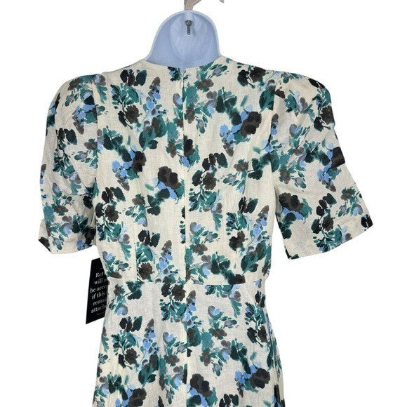 Tuckernuck NEW Budding Bluebell Hadley Collared Floral Shirt Maxi Dress Size XS