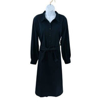 Tuckernuck NEW Black Lantern Sleeve Tory Shirt Midi Dress Size S