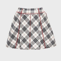 Tuckernuck NEW Americana Plaid 15 Inch Woven Renee Golf Skort Red Navy Size M