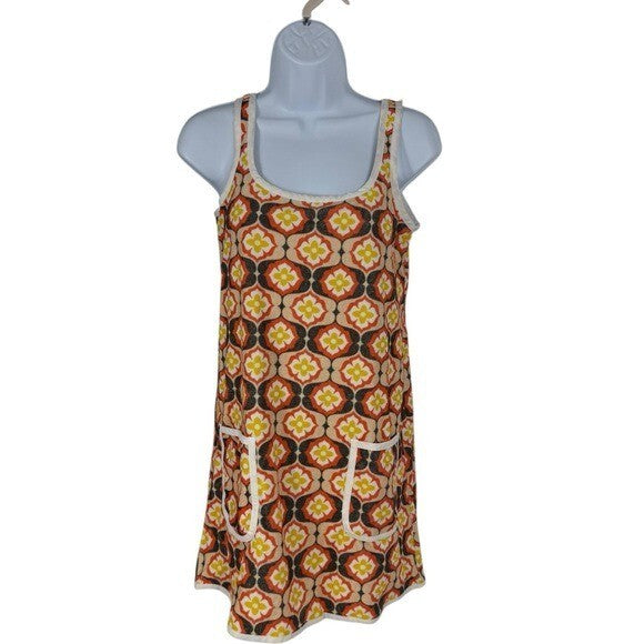 Tuckernuck Beach NEW Twiggy Buds Mini Terry Dress Swim Orange Cover Up Size XS