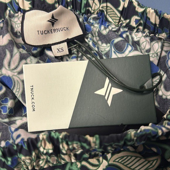 Tuckernuck | NEW Batik Floral Hampton Pull On Cotton Maxi Skirt Size XS