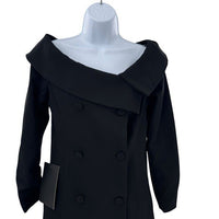 Pomander Place NEW Black Ponte Remington Off the Shoulder Blazer Dress Size 4